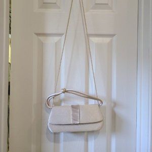 Jessica Mcclintock Beige Small Evening Bag